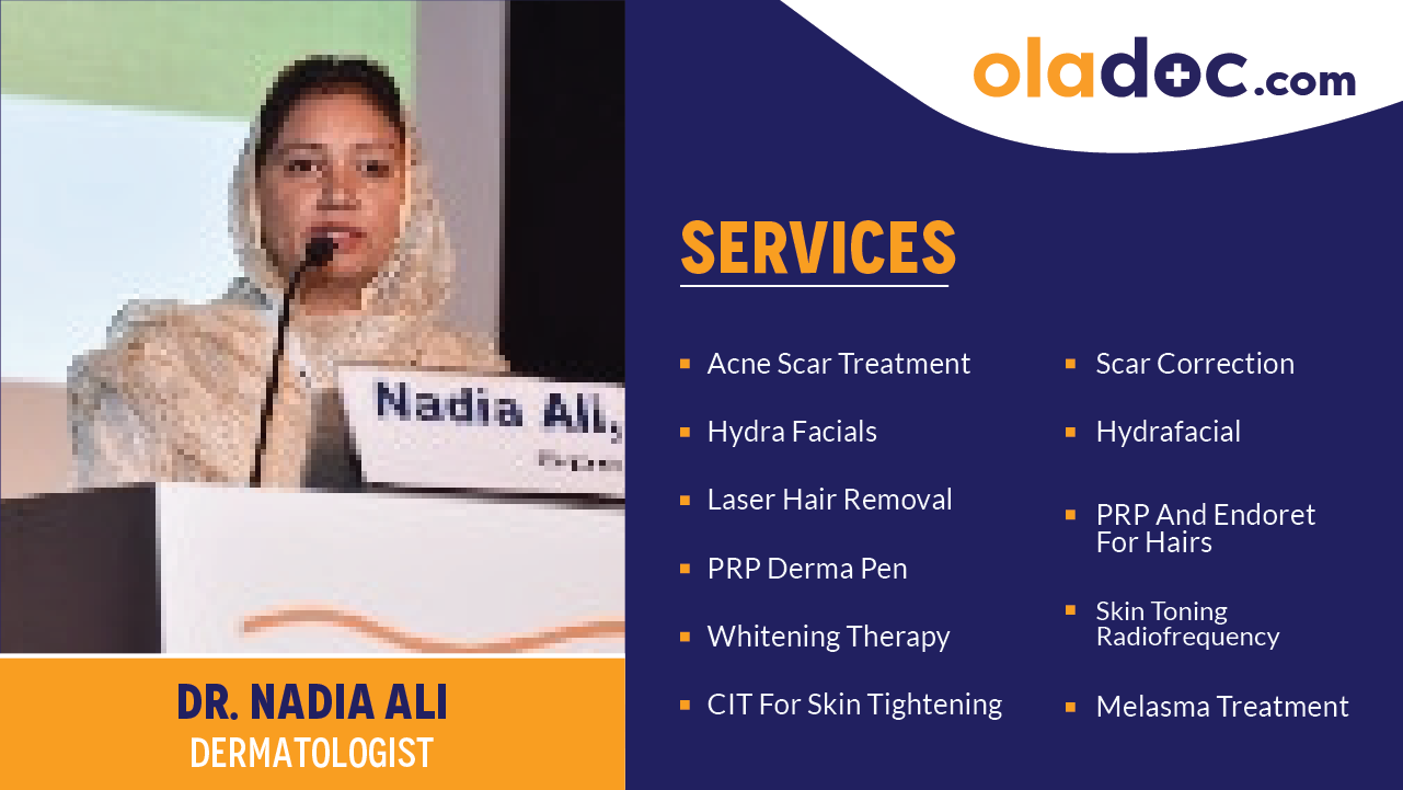 Services provided by Dr. Nadia Ali